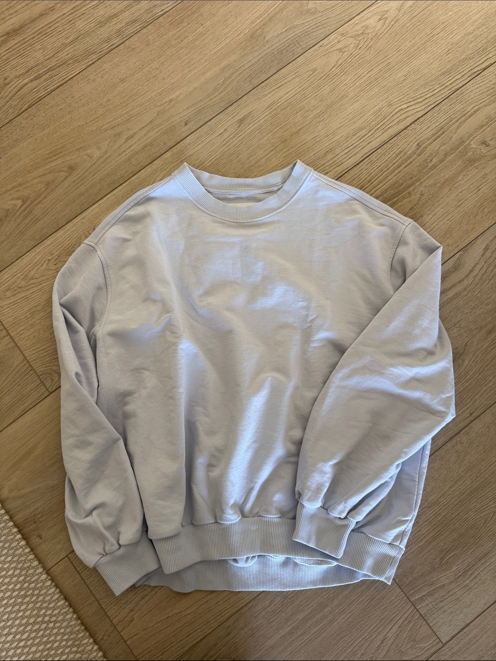NWT Aerie Jet Setter Crew Sweatshirt Misty Sky